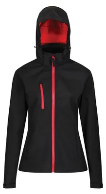 Immagine prodotto di Regatta - Giacca softshell "Venturer" con membrana a tre strati per donna LT295 (46 DE) (nero/rosso)