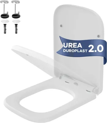 Produktbild von WC-Sitz E-Form aus Urea-Duroplast 2.0 mit Absenkautomatik, antibakteriell & Quick-Release – belastbar bis 150 kg
