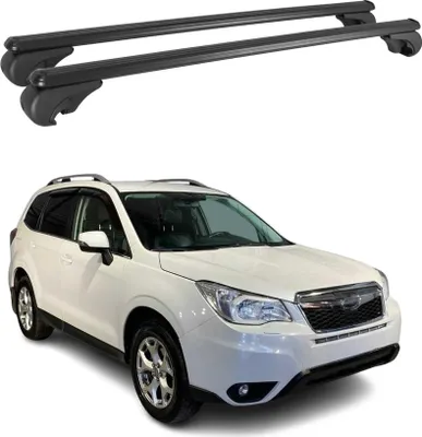 Produktbild von Dachträger für Subaru Forester 2013-2019 Gepäckträger Grundträger Alu Schwarz 2x