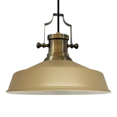 Produktbild von Pendelleuchte Asletl Industrial aus Metall 41 cm Beige Hängelampe