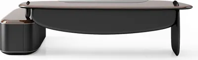 Produktbild von Brauner Holzschreibtisch im eleganten Design für Homeoffice