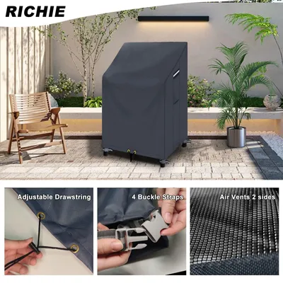 Image de Housses de chaise imperméables pour meubles de jardin, avec ventilation
