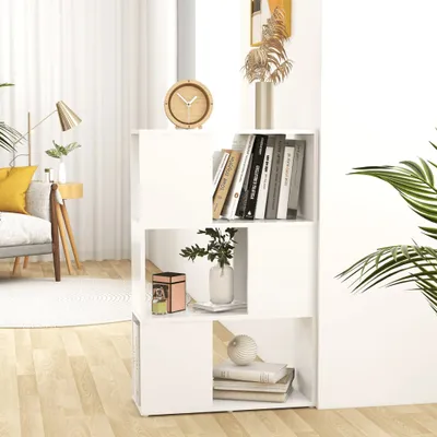 Produktbild von The Living Store Bücherregal Raumteiler Weiß 60x24x94 cm Holzwerkstoff