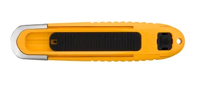 Produktbild von OLFA Cuttermesser Scharfes Teppichmesser 18 mm, Universalmesser SK-8, vollautomatisches selbsteinziehendes Sicherheitsmesser mit Klingenschieber
