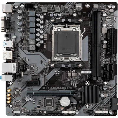Zdjęcie produktu dla GIGABYTE B650M S2H, AMD, Gniazdo AM5, AMD Ryzen 7000 Series, AMD Ryzen 8000 Series, AMD Ryzen 9000 Series, Gniazdo AM5, DDR5-SDRAM, 128 GB