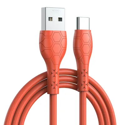 Image de Câble de charge et de transfert de données 1m USB type A vers USB type C 2,4A Orange