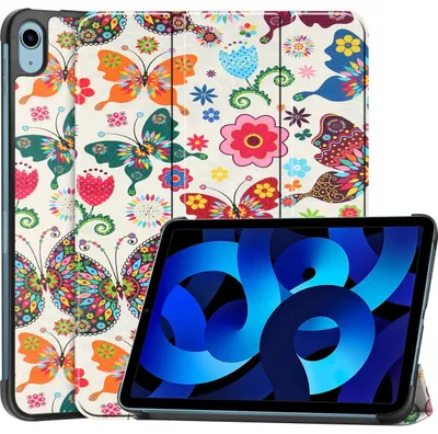 Produktbild von Mobigear Dreifach-Faltetui für iPad 11 (2025) – Klapphülle – Schmetterlingsdesign