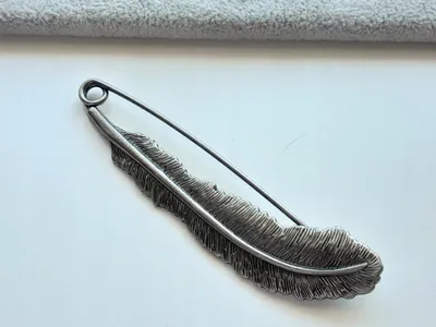 Obrázok produktu pre VEĽKÁ LISTOVÁ BROŽÚRA, BEZPEČNOSTNÁ JEDĽA, 9,5 cm, STRIEBORNÁ JEDĽA