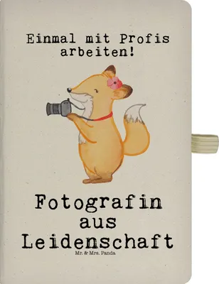 Produktbild von Mr. & Mrs. Panda Notizbuch A5 Fotografin Leidenschaft - Transparent - Geschenk, Journal, Tagebuch, Skizzenbuch, Spruch, Ausbildung, Lustig, Beruf, Notizheft, Adressbuch