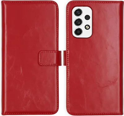 Image de Selencia Bibliothèque en cuir véritable pour le Samsung Galaxy A53 - Rouge