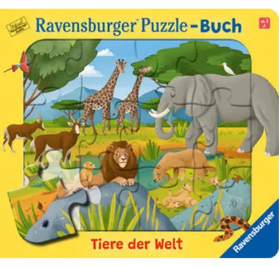 Produktbild von Ravensburger Buch Pappbilderbuch Mitmachen PuzzleBuch Tiere der Welt 42079
