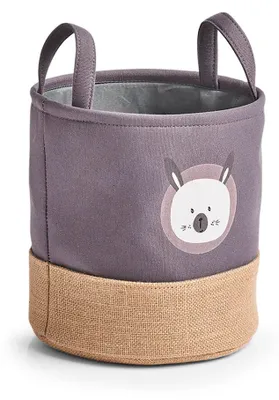 Produktbild von Kinder-Aufbewahrungsbox Hasenmotiv, grau 25x25cm