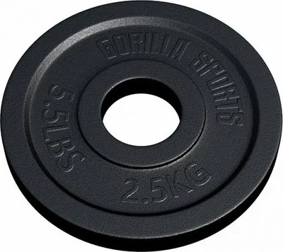 Obrázok produktu pre Gorilla Sports Záťažový kotúč 50/51 mm, 2,5 kg