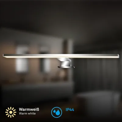 Produktbild von LED Spiegelleuchte LED Spiegellampe Badlampe Spritzwasserschutz Klemmbar Bad