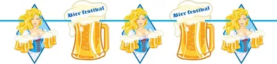 Produktbild von Folat Bier Liesl Papier Girlande 10m