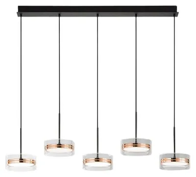 Obrázek produktu pro Moderní závěsný lustr Aere Aluminium Gold 5 Led Integrated 14W