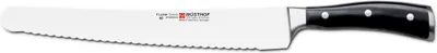 Zdjęcie produktu dla Nóż Wüsthof Super Slicer z wypustkowanym ostrzem / Nóż Wüsthof Super Slicer Scalloped Edge Classic Ikon, 26 cm, 1030333126
