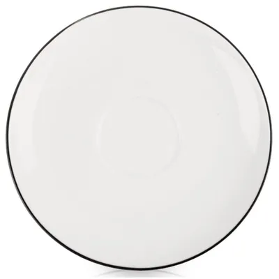 Image de Orion | Soucoupe - Assiette - Porcelaine - Blanc - Rond - 13 cm - Lavable en machine - DECORA