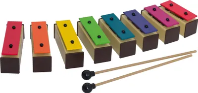 Image de Ensemble Goldon de 8 pierres musicales aux couleurs des Boomwhackers