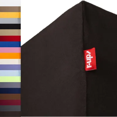 Produktbild von r-up Beste Spannbettlaken 180x200-200x220 bis 35cm Höhe anthrazit  95% Baumwolle / 5% Elasthan 230g/m²