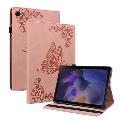 Produktbild von Für Samsung Galaxy Tab A8 10.5 2021 Rose Gold Kunst Leder Hülle Tablet Tasche Etuis