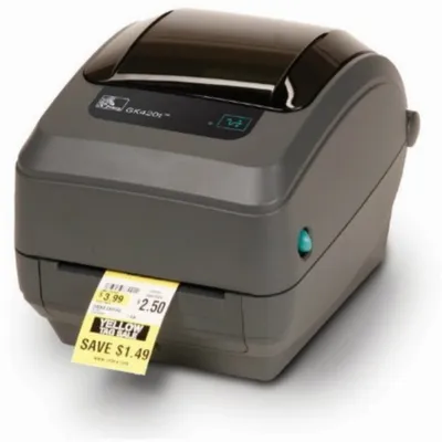 Produktbild von Zebra GK420t, Direkt Wärme/Wärmeübertragung, 203 x 203 DPI, 127 mm/sek, verkabelt, 8 MB, 4 MB