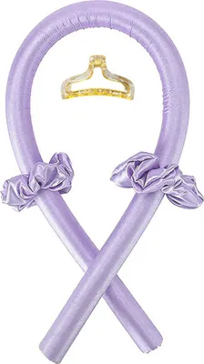 Produktbild von INF Müheloses Schlaf-Schaumstoff-Lockenstab-Set für schwungvolle Wellen Violett