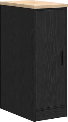 Image de Armoire de rangement de garage noir 30x51x85 cm bois de pin