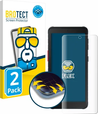 Produktbild von 2x BROTECT Fullscreen Schutzfolie für Samsung Galaxy XCover 5 Displayschutz Folie Fullcover Klar Transparent