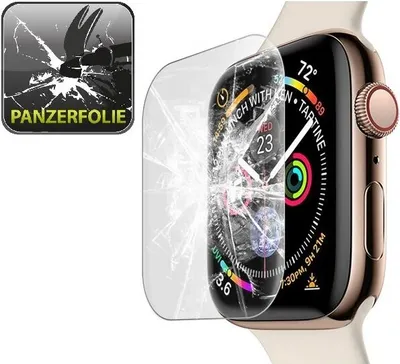 Produktbild von 2x Panzerfolie für Apple Watch 4 & 5 40mm FULL COVER Displayschutzfolie MATT