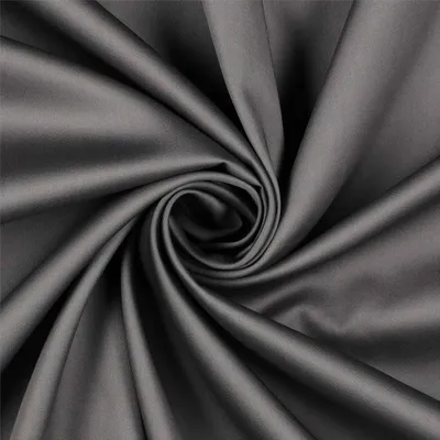 0,5m Baumwoll-Satin Baumwollstoff Satinstoff Meterware unifarben Oeko-Tex zertifiziert grau