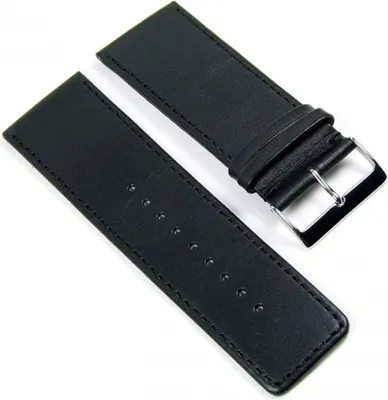 Produktbild von Beach Uhrenarmband Ersatzband Kalbslederband 30mm schwarz 19273S