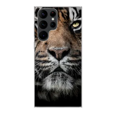 Produktbild von MuchoWow® Handyhülle Schutzhülle Hülle für Samsung Galaxy S22 Ultra Tiger - Nahaufnahme - Tier Silikon Softcase Handy Hülle - Abbildung