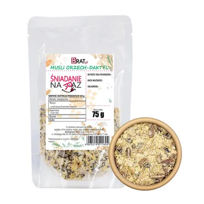 Zdjęcie produktu dla Musli orzech-daktyl 75g