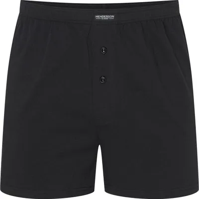 Immagine prodotto di Henderson Boxer da uomo Classic 100% cotone - Nero, vestibilità comoda, traspirante, modello 43354-K345