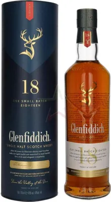 Produktbild von Glenfiddich 18 Years Old SMALL BATCH RESERVE Single Malt Scotch Whisky 40.00 %  0,70 lt.