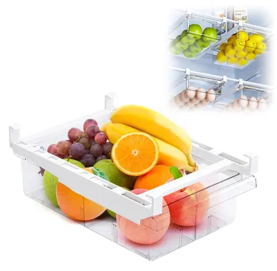 Kühlschrank-Organizer-Schublade, 30,5x20x9,5 cm, verstellbar