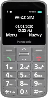 Obrázok produktu pre Panasonic KX-TU160EXG, Navýšku, Single SIM, 6,1 cm (2.4"), 0,3 MP, Bluetooth, Čierna