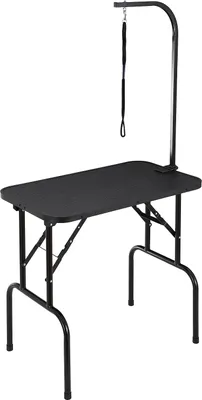 Obrázok produktu pre VEVOR Stôl na strihanie 875x472x1533mm Stôl na strihanie psov z nehrdzavejúcej ocele Nosnosť 99,8 kg Obliekací stôl pre psov Skladací stôl na strihanie domácich zvierat 807,7x459,7 mm Pracovný stôl Ideálny na kúpanie Strihanie Sušenie Kefovanie