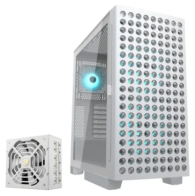 Produktbild von COUGAR Gaming-Gehäuse Airface ECO Midi-Tower RGB USB 3.2 Gen 2 Type-C x1, USB 3.0 Type-A x2 ATX + Netzteil GR 1000 80+ Gold vorinstalliert