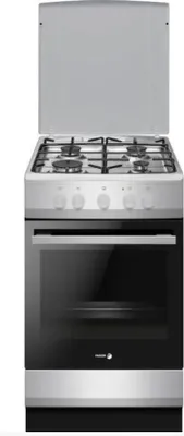 Image de Cuisinière gaz 74l 4 feux gris/noir - Fagor - FACG202S -