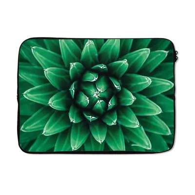 Produktbild von MuchoWow® Laptop Hülle 14 ZollNahaufnahme Kaktusblätter Laptoptasche - Laptoptasche - Stoßsicher - Schutzhaube