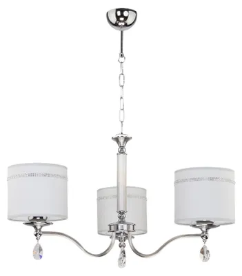 Immagine prodotto di Lampada a sospensione JULIA II bianco-argento 3xE27x40W in metallo, dimensioni: 75x76x76 cm, IP20, Jupiter