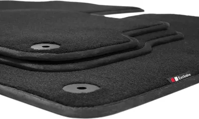 Produktbild von Luxury-line Auto Fussmatten passend für BMW 5er E60 E61 Touring Limo 2003-2010, Bandeinfassung:Schwarz