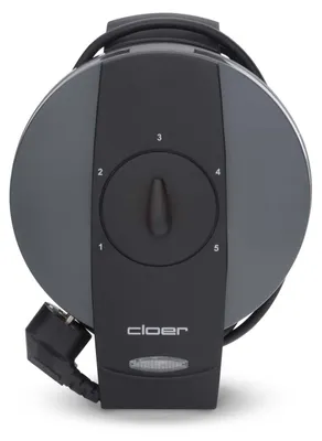 Produktbild von Cloer 1625, 5 Waffel(n), Kreis, Schwarz, Grau, 16,5 cm, Metall, 930 W