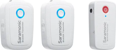 Immagine prodotto di Sistema microfonico wireless a due canali con lavalier Saramonic Blink 500 B2W