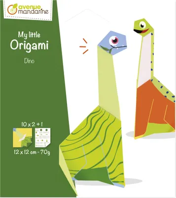Produktbild von Avenue Mandarine 6x My little Origami, Dinosaurier, 20 Bl 12x12 cm, 70g OR517C