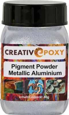 Produktbild von CreativEpoxy Pigment Pulver für Gießharz aluminium 40 g