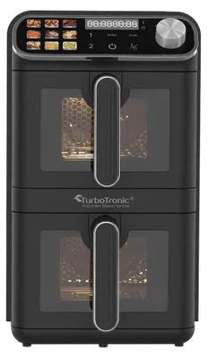 Obrázok produktu pre TurboTronic XXL 11L teplovzdušná fritéza - AF510D - Vertikálna dvojkomorová teplovzdušná fritéza 2 × 5,5L DualZone