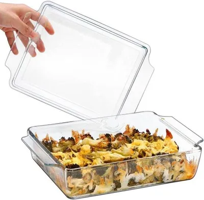 Immagine prodotto di Teglia in vetro per lasagne per due persone, adatta al microonde e al forno